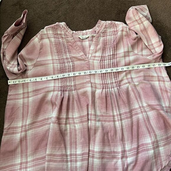 Caffe Marrakech Pink Plaid Blouse - Picture 7 of 8